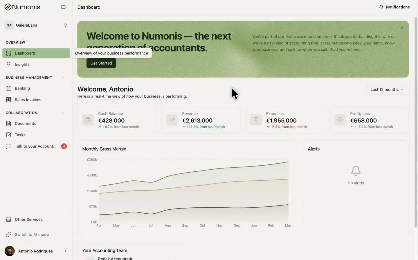 Numonis platform